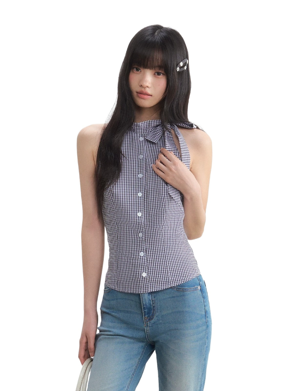 Vintage Plaid Halter Top