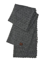 Textured Wave Knit Scarf
