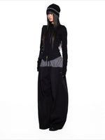 Slim Pleated Long Sleeve Top