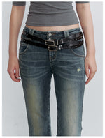Studded PU Leather Belt