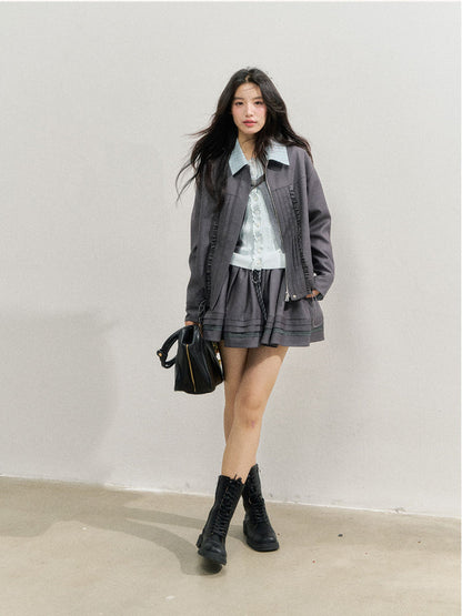 Versatile Pleated Puff Skirt