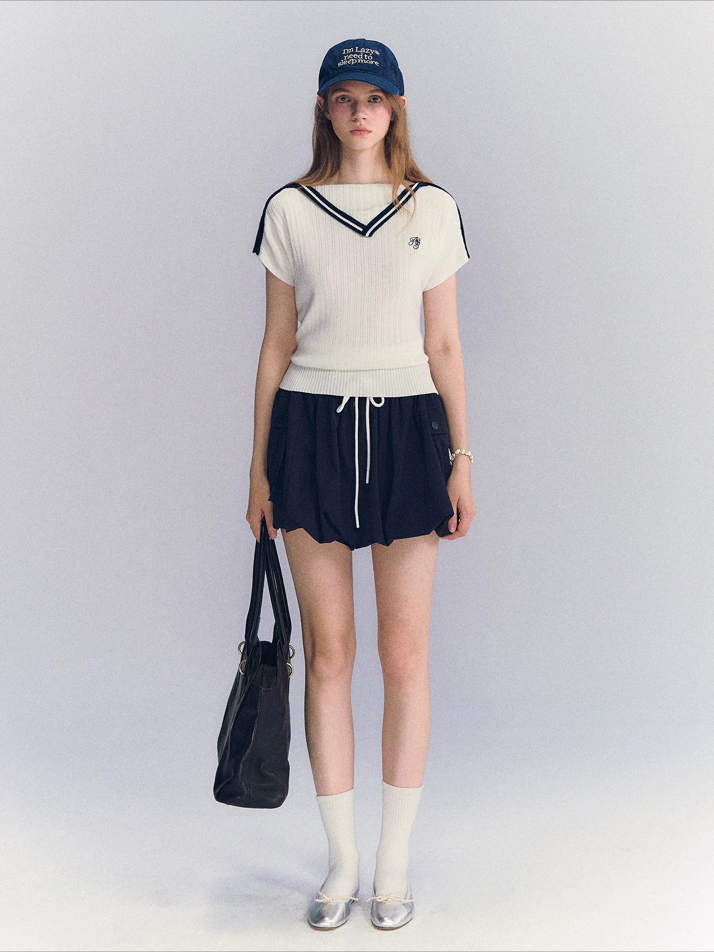 Contrast Knit Top