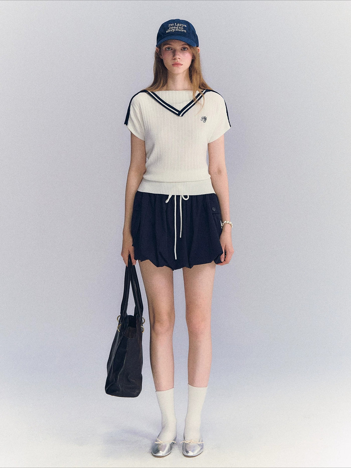 Contrast Knit Top