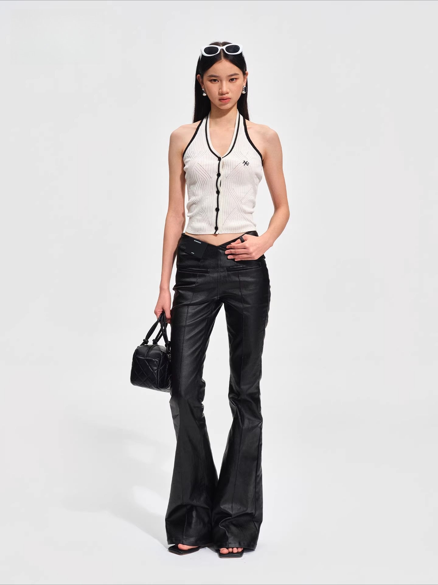 Triumph Waxed Denim Flare Jeans