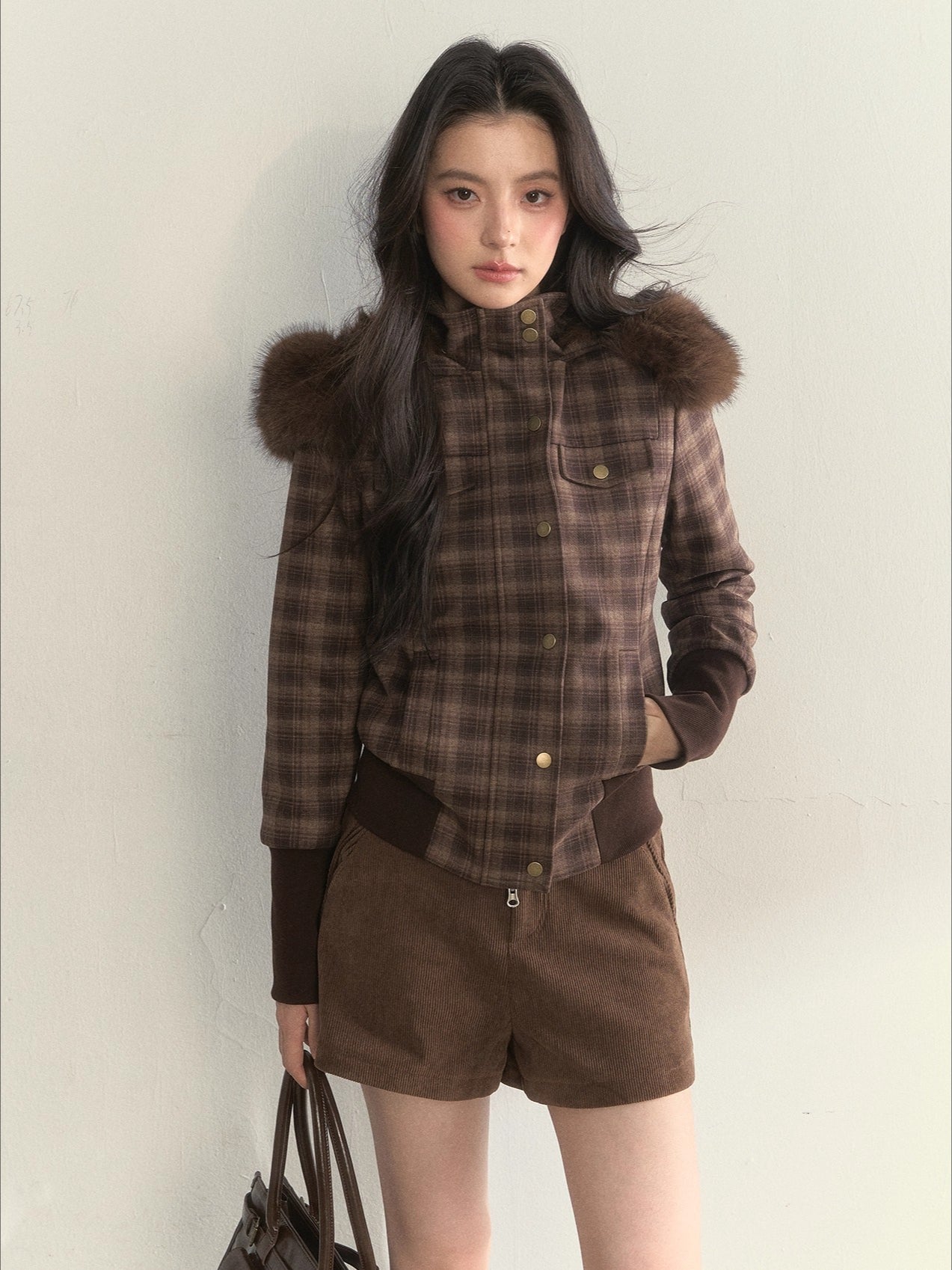 “Oxford Autumn” Wool-Collar Padded Jacket