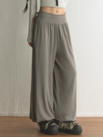 Lace Trim High Waisted Balloon Pants