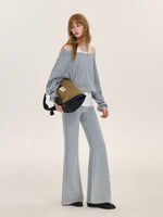 Polka Dot Layered Sweatshirt Set