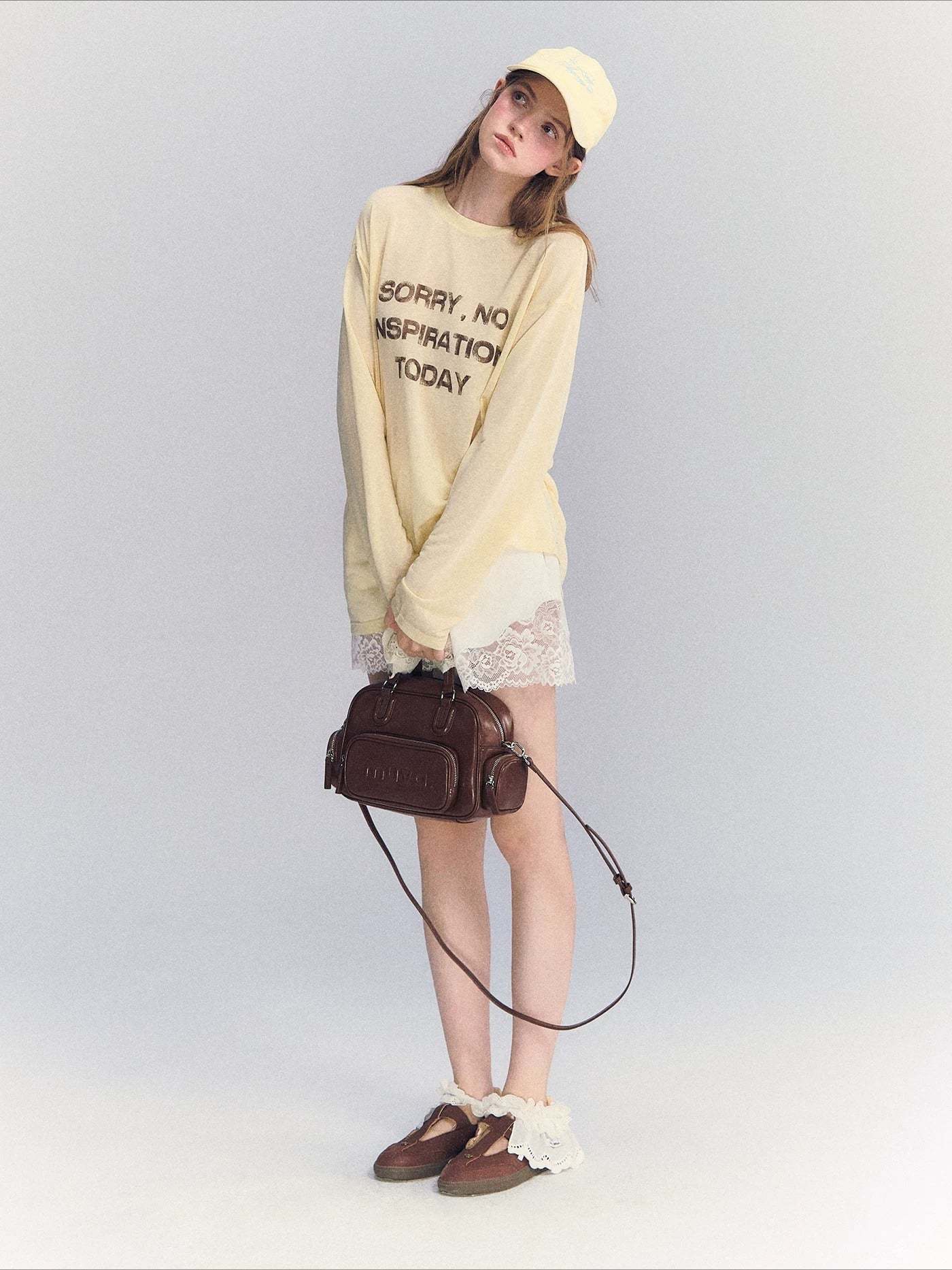 Letter Print Long Sleeve Top