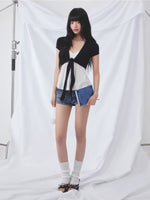 Tie Cardigan Camisole Set