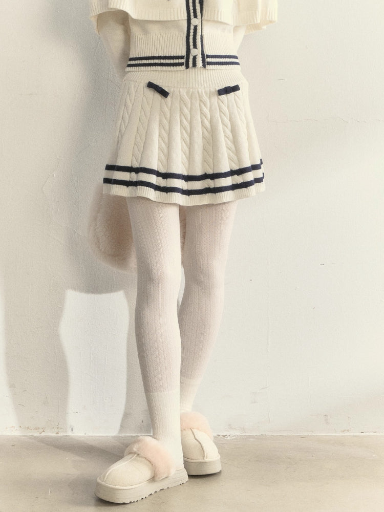 Cable Sailor Cape &amp; Skirt Set
