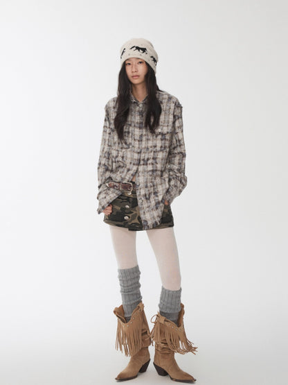 Fair Isle Pony Jacquard Knit Beanie