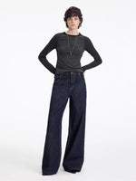 Contrast Raglan Slim Top