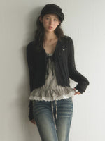 Plaid Ruffle Cami Top