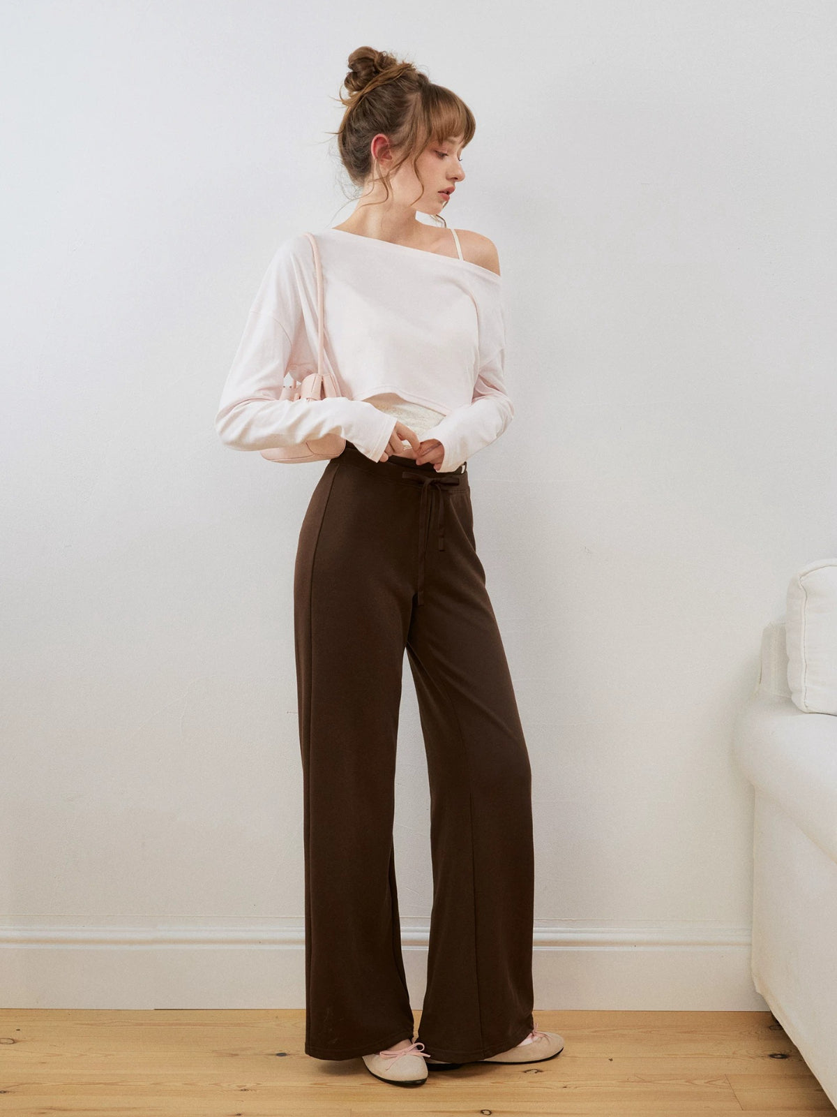 Double Waist Straight Sweatpants