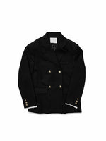 Black Contrast Layered Blazer