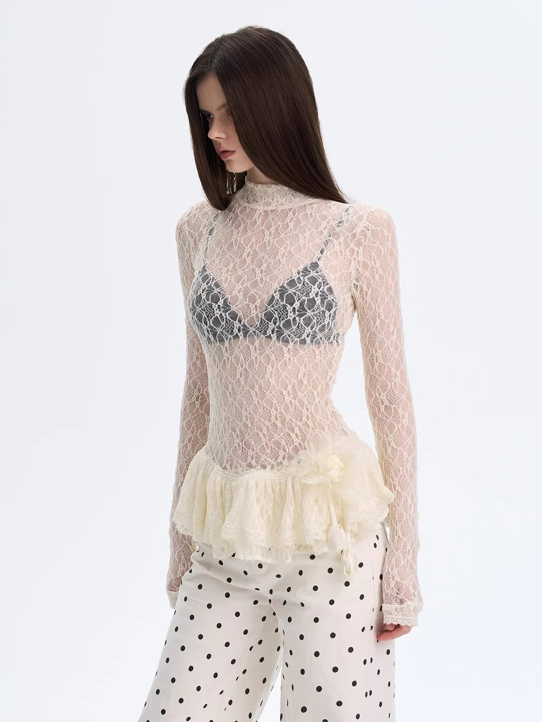 Lace Long Sleeve Base Top