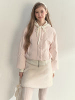 Reindeer Footprints Hooded Down Jacket