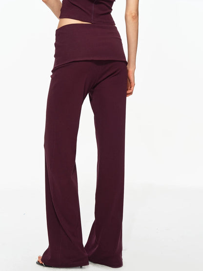 Layered Yoga Pants Set