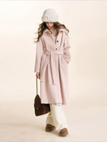 Pink Wool Blend Coat