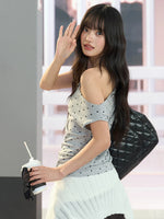 Asymmetric Polka Dot Top