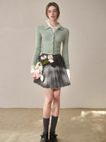 Silky Wool Cropped Cardigan