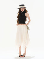 Backless Mock Neck Tank