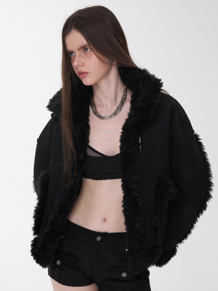 Suede Studded Cargo Shorts