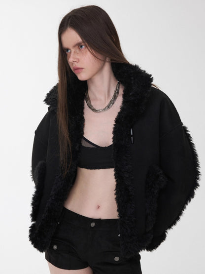 Suede Studded Cargo Shorts