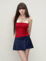 A-Line Irregular Pleated Skirt
