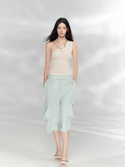 Asymmetrical Knit Tank Top