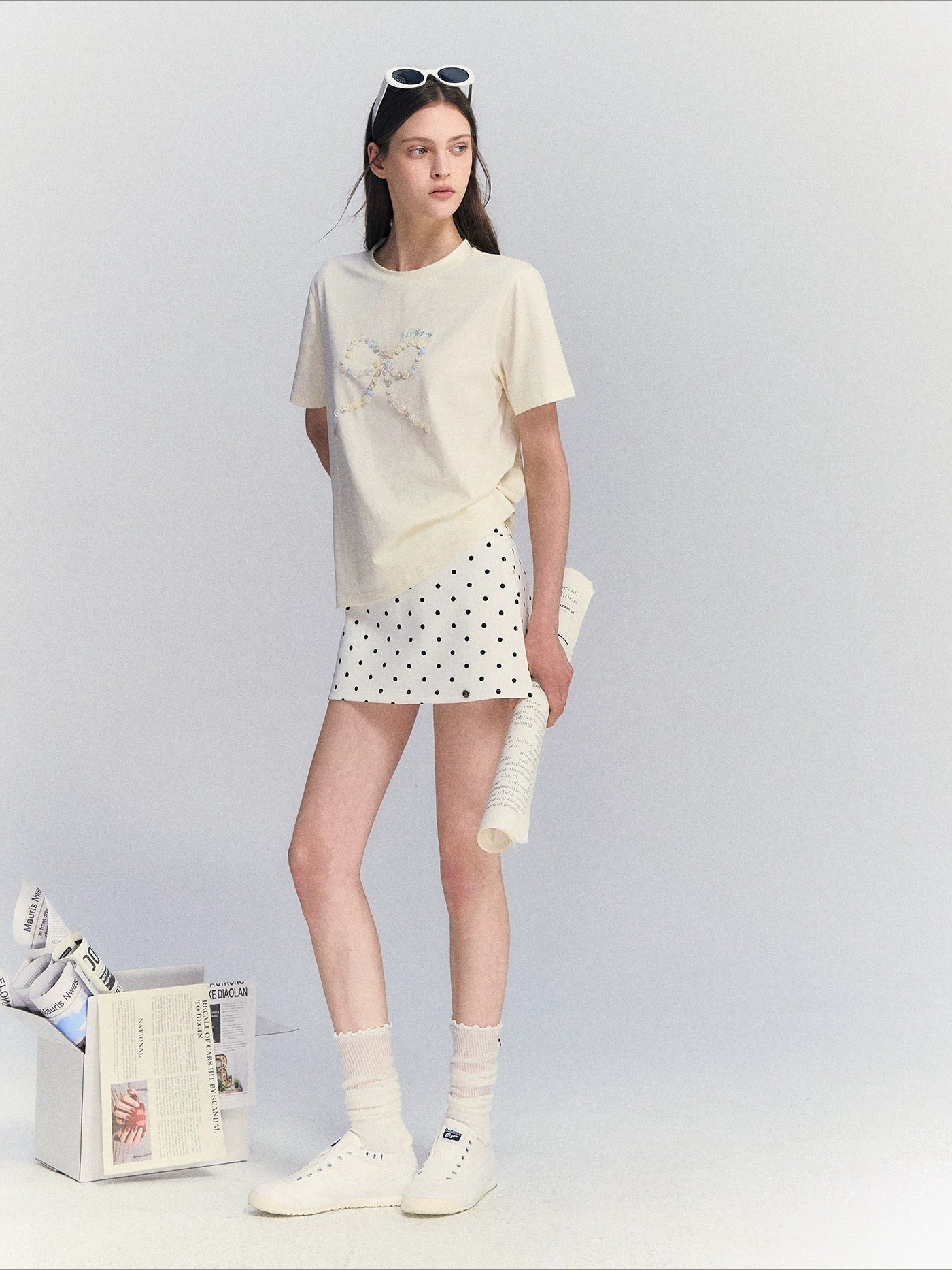 Bow Embroidery T-shirt