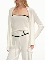 Knit Cardigan Three Piece Set