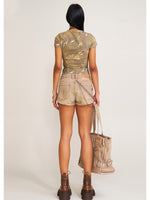 Vintage Hurricane Fade Body Tee Hurricane Camouflage