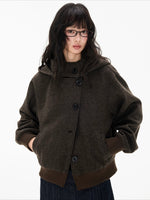 Hooded Button Jacket