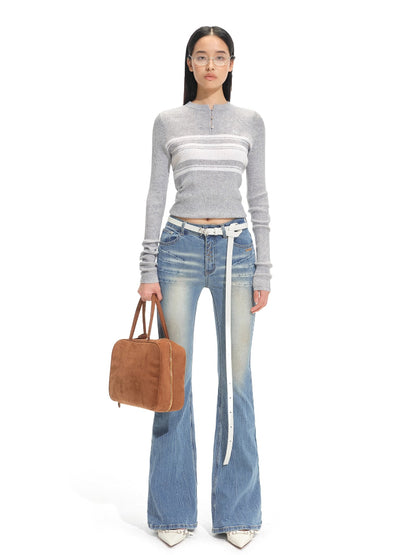 Bayside Stripe Knit Cardigan