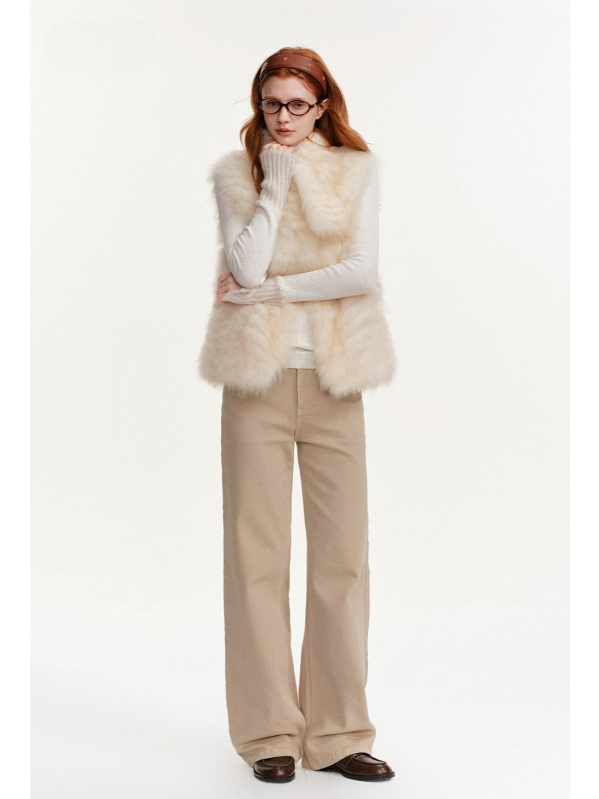 Fox Fur Vest &amp; Scarf Set