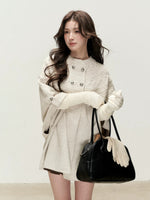 Cable Knit Cape Cardigan