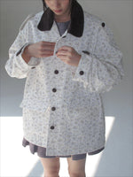 Floral Patchwork Twill Utility Coat