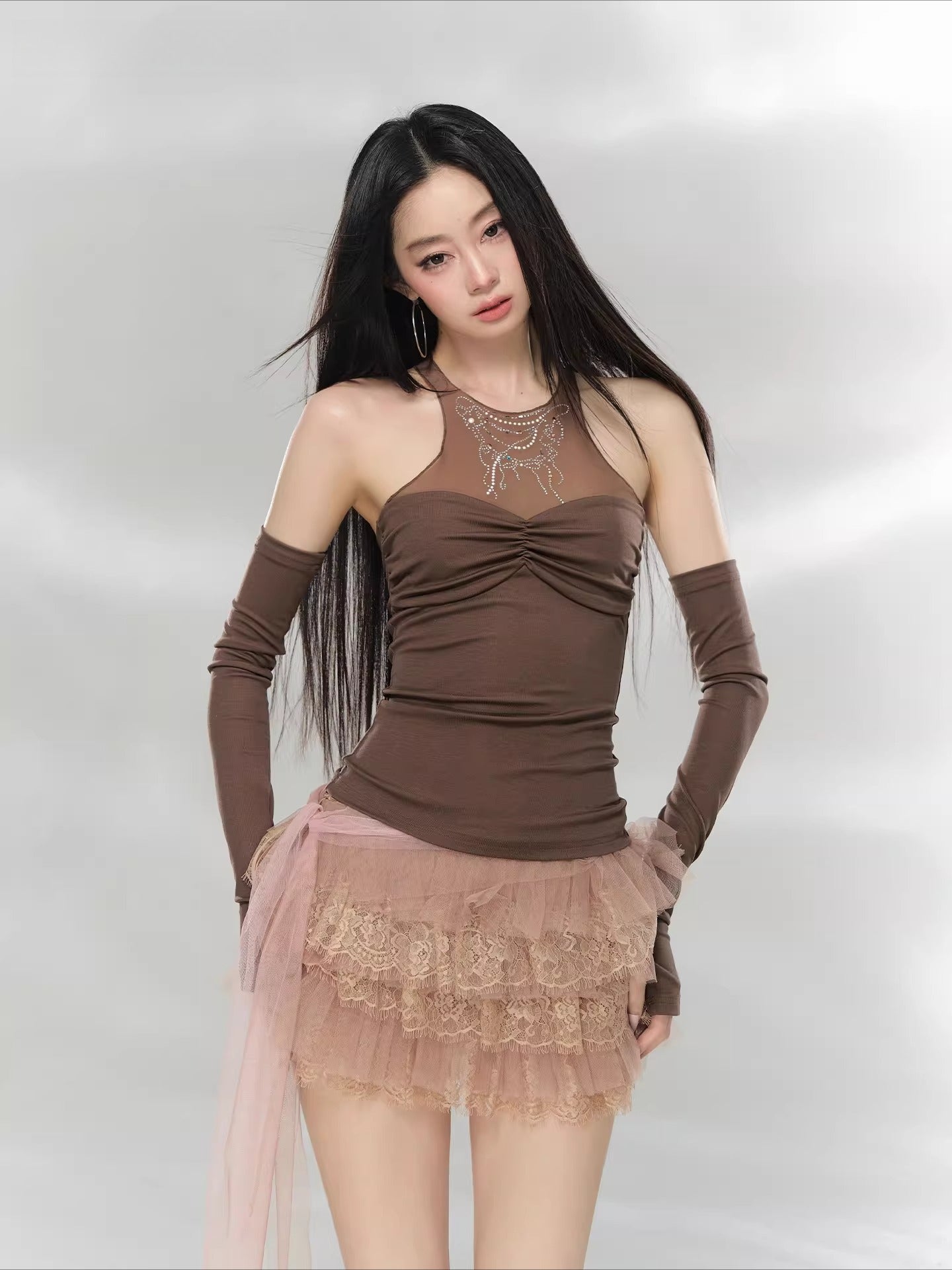 Mesh Layered Top