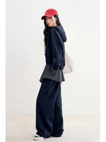 Plaid Half Zip Hoodie & Pants Set