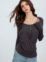 Layered V-Neck Blend Top