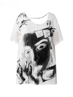 Graphic Open Back T-Shirt