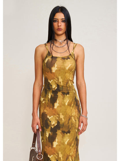 Wildworld Mermaid Knitted Silk Brace Dress