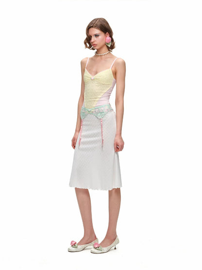 Rose Jacquard V-Neck Camisole