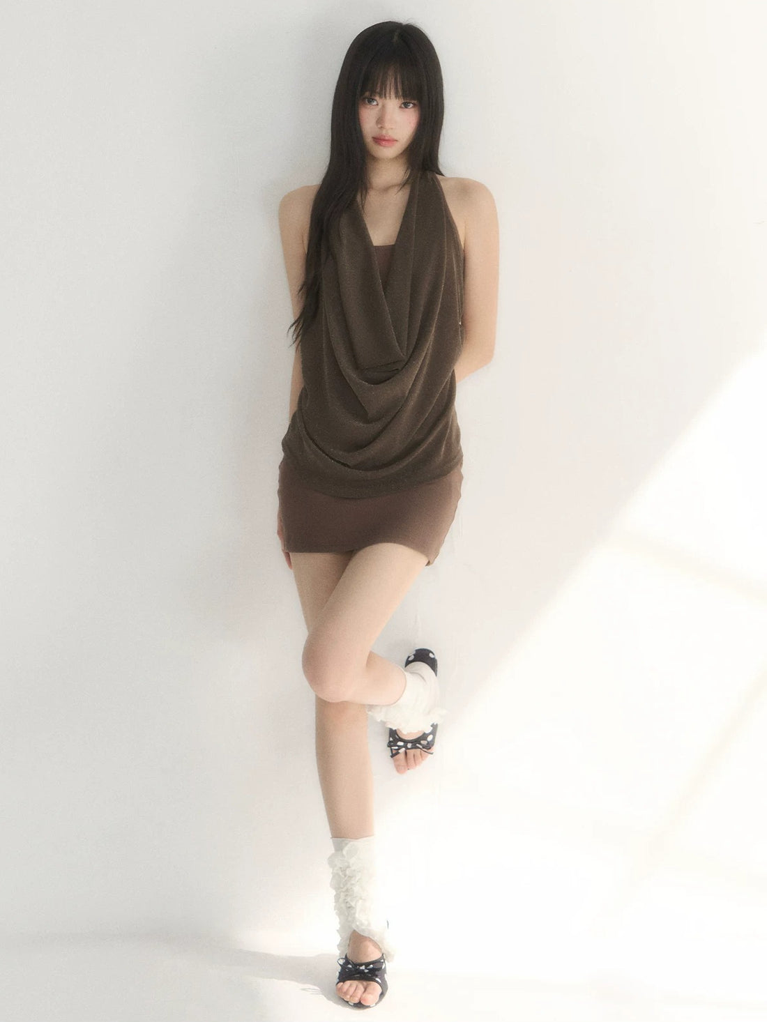 Halter Cowl Bodycon Dress