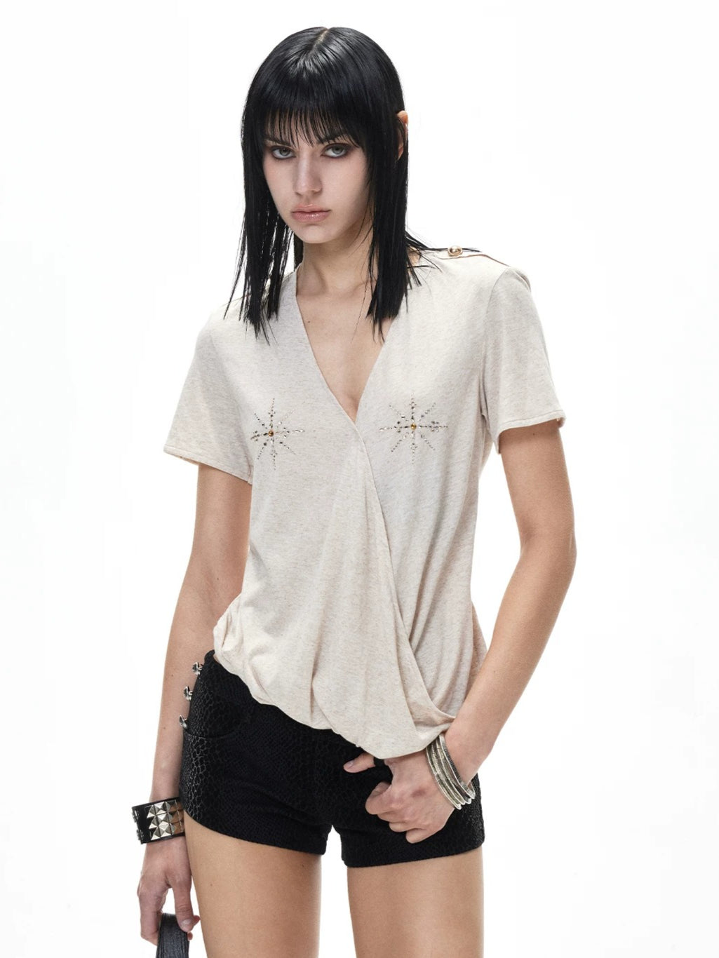Diamond V Neck T-Shirt
