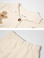 Gingerbread Fair Isle Knit Loungewear Set