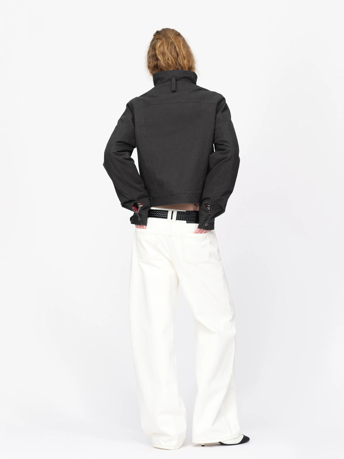 Vintage Quilted Utility Cropped Jacket