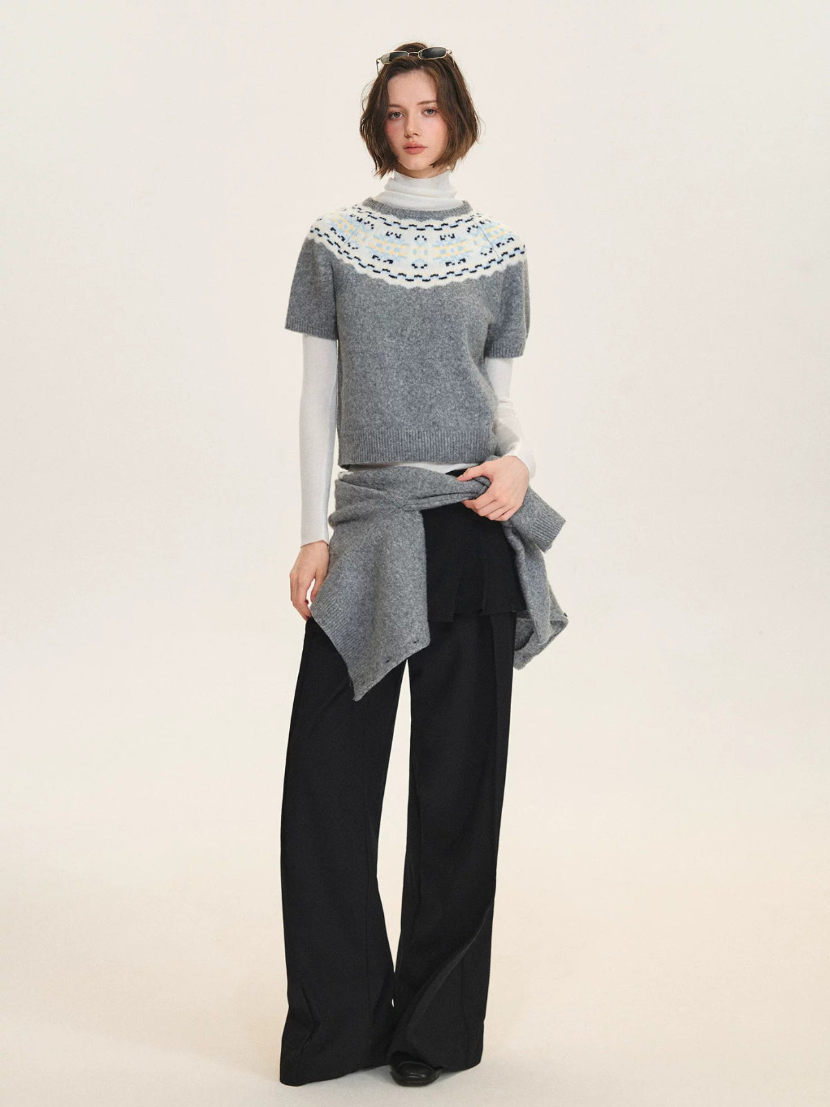 Fair Isle Cardigan &amp; Sweater Set