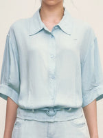 Light Blue Shirt & Shorts Set